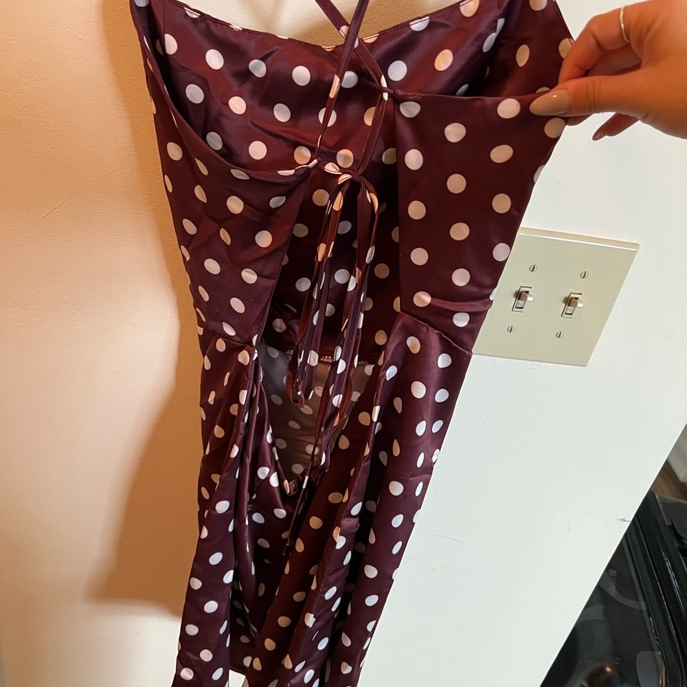 Inamorata polka dot silk dress - NWT